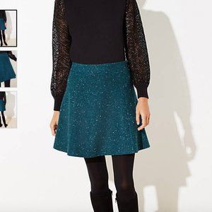 Loft Flecked Flippy Skirt 14 NEW w/o tags